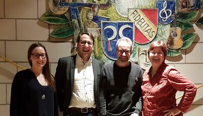 v. l. Lisa Huber, Anton Huber, Götz Reich, Christa Grafmüller-Hell